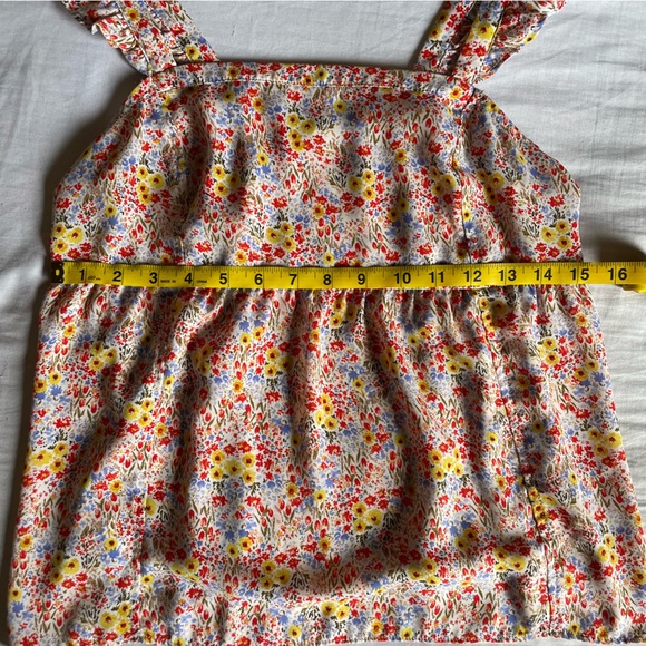 Ditsy Ruffle Strap Top - Picture 6 of 8